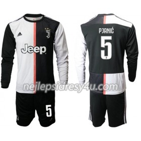 Fotbalové dres Juventus Pjanic 5 Dětské Domácí 2019/20 Dlouhý Rukáv